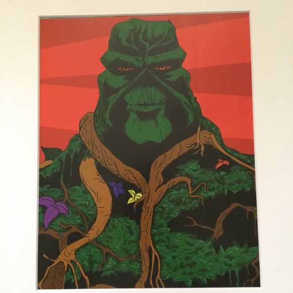 Swamp Thing art matted comic DC comics monster - Picture 1 of 3